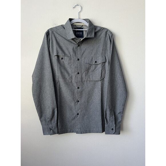 XPLR Jeremiah Shirt Mens Small Gray Long Sleeve Vented Button Up Outdoors NWOT - Picture 6 of 9